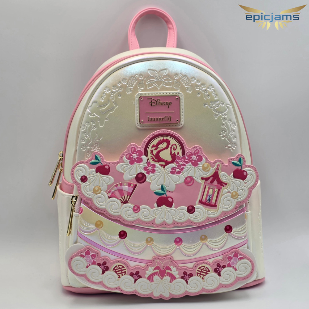 Loungefly Disney Mulan Cake Iridescent Mini Backpack New